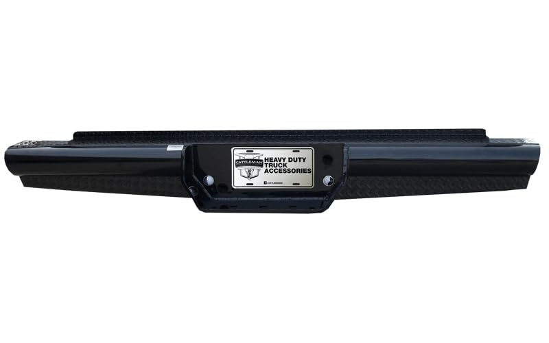 Cattleman HD 4235S Rear Pipe Bumper Fits Dodge Ram 3500 2020-2024 Dual Rear Wheels Gloss Black Powder-Coated Steel 1-Piece Bolt-On 4 Inch Sensor Compatible