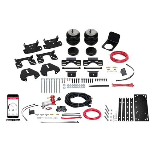 Firestone Airide 2890 All-In-One Wireless Rear Air Helper Spring Kit fits 2017-2026 F250, F350, F450 Super Duty 4WD | Levels Load & Improves Ride Comfort | Enhances Towing Stability | Built to Last