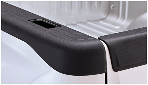Bushwacker Ultimate BedRail Caps - Factory w/ Stake Holes | 2-Piece Set, Black, Smooth Finish | 49527 | Fits 2007-2013 GMC Sierra 1500; 2007-2014 Sierra 2500 HD, 3500 HD w/ 8.1' Bed