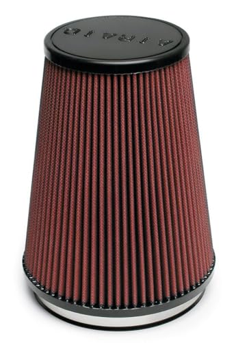 Airaid 701-469 Universal Clamp-On Air Filter: Round Tapered; 6 Inch (152 mm) Flange ID; 9 Inch (229 mm) Height; 7.25 Inch (184 mm) Base; 5 Inch (127 mm) Top
