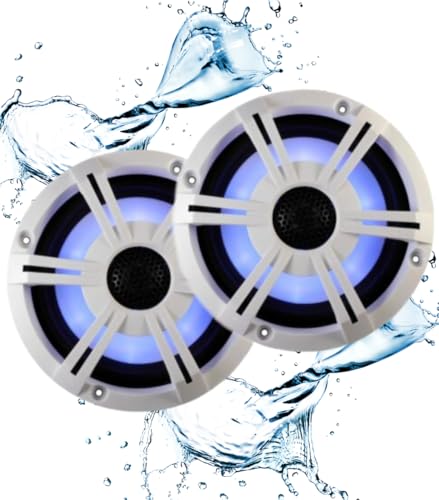 Speakers 612 INCH Bluetooth LED White