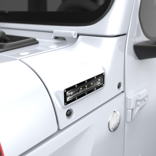 EGR VSL Visual Side Light LED Light Accessory Compatible with Jeep JL (zxcl. 392 Models) & JT (excl. Mojave Models) - ABS Construction - Sold in Pairs (White)