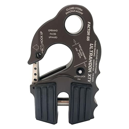 Factor 55 00275-06 UltraHook XTV Winch Hook For ATV/UTV Gray