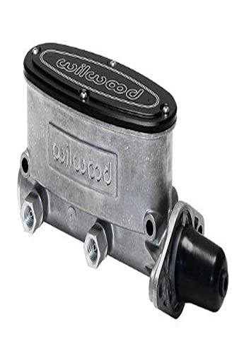 Wilwood Master Cylinder, Tandem, 1-1/8 in Bore, 1.100 in Stroke, Integral Reservoir, Aluminum, Natural, Kit