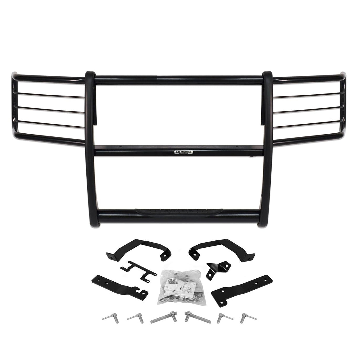 Go Rhino 3000 Series Center Grill & Brush Guard | Mild Steel, Black | 3315MB | Fits 1992 - 1996 Ford Bronco F-150 (Pick up); 1992 - 1997 Ford F-250; 1992 - 1998 Ford F-350 Pick up