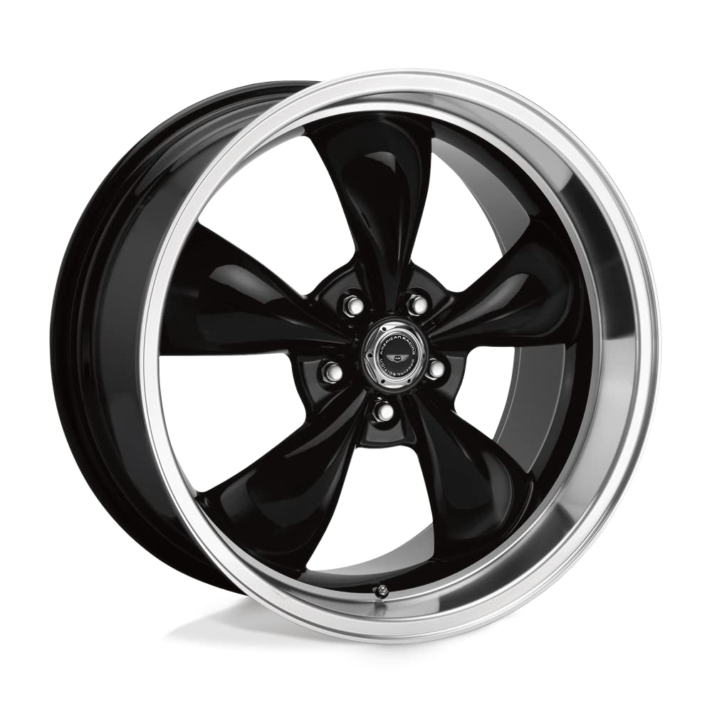 American Racing AR105 TORQ THRUST M 17X8 5X4.5 5.68 30mm GLOSS BLACK MACHINED LIP - AR105M7866B