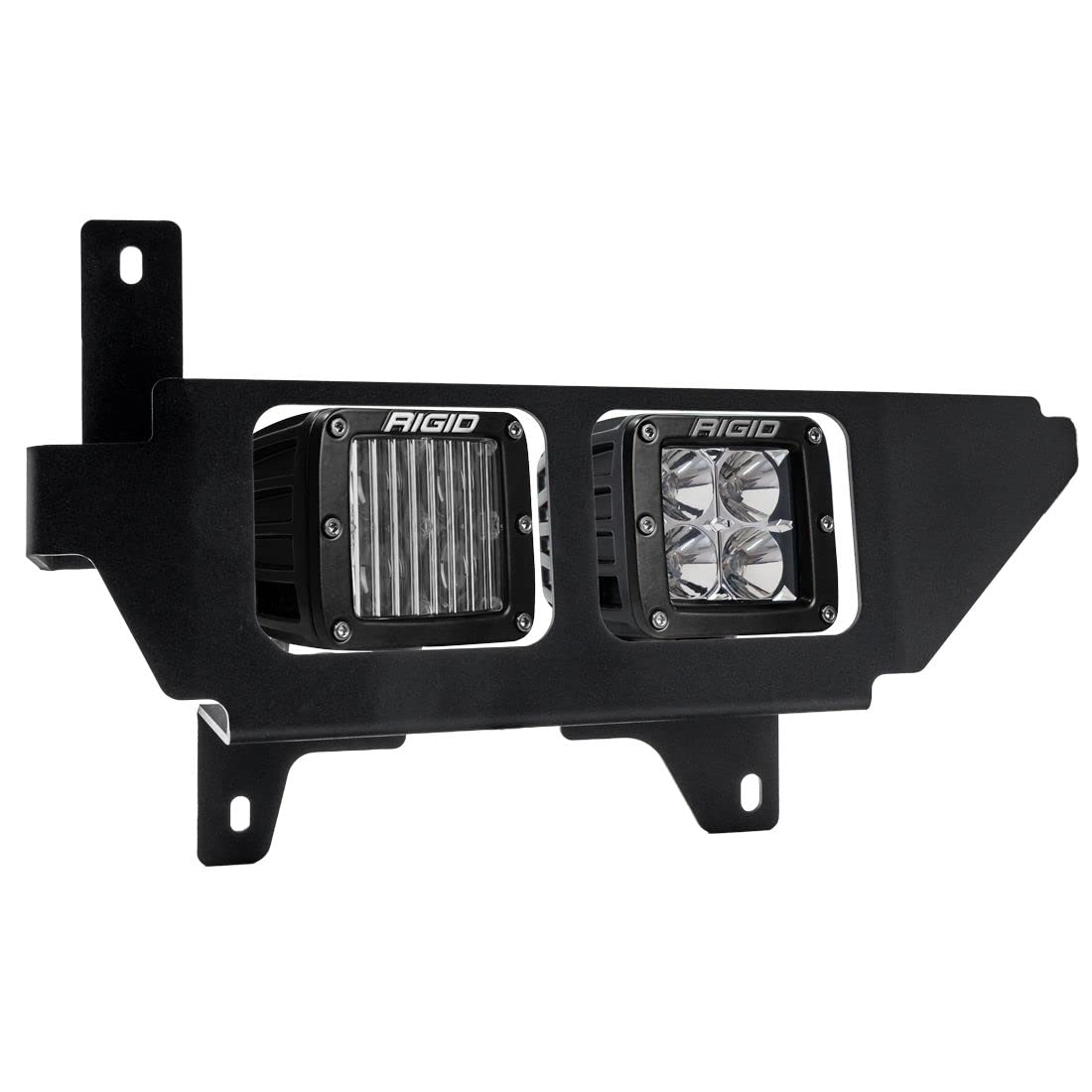 RIGID 46740 Dual Fog Mount Kit Fits 2021+ F150 Includes D-Series SAE Pro, D-Series Spot, Yellow Covers & Harnesses