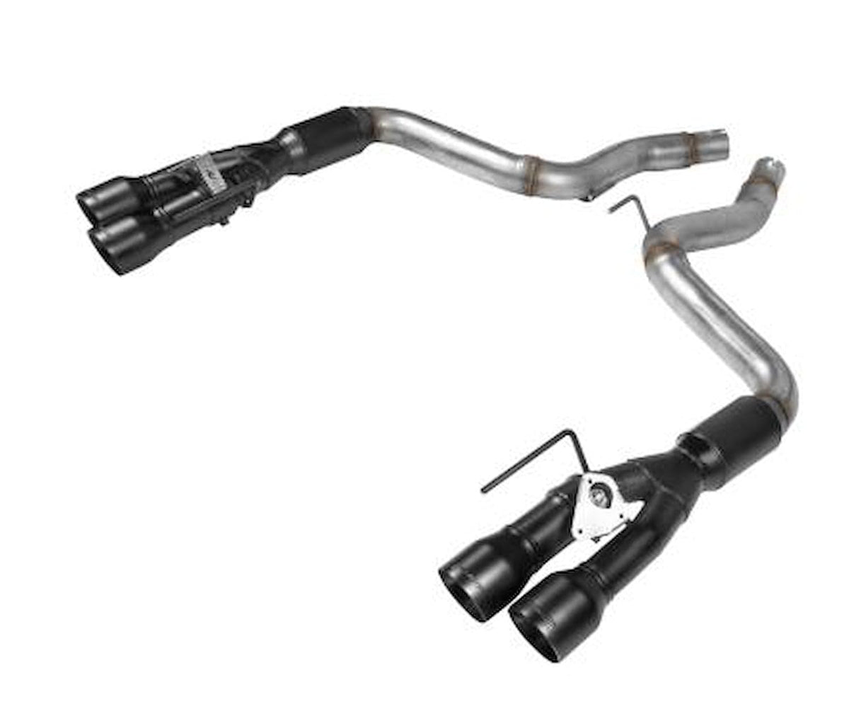 Flowmaster 817824 Outlaw Axle-Back Exhaust Kit 3 Inch 409 Stainless Steel 4 Inch Polished 304 Stainless Tips Compatible with 2018-2023 Mustang GT 5.0L with Factory Active Performance Exhaust Valves