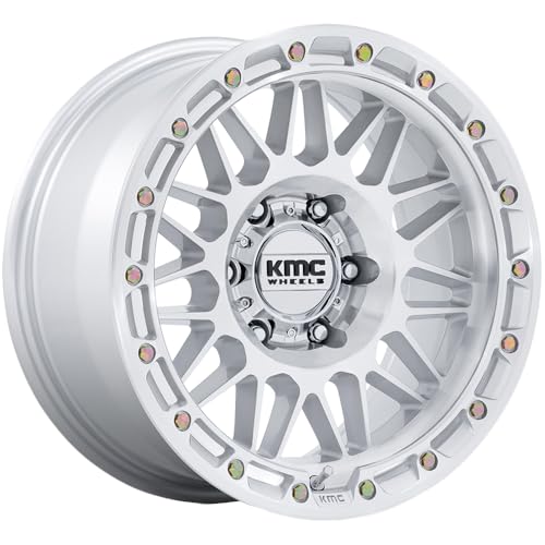 KMC ATTACK 17X8.5 6X135 4.36-10mm GLOSS SILVER W/MACHINED FACE - KM555SD17856310N