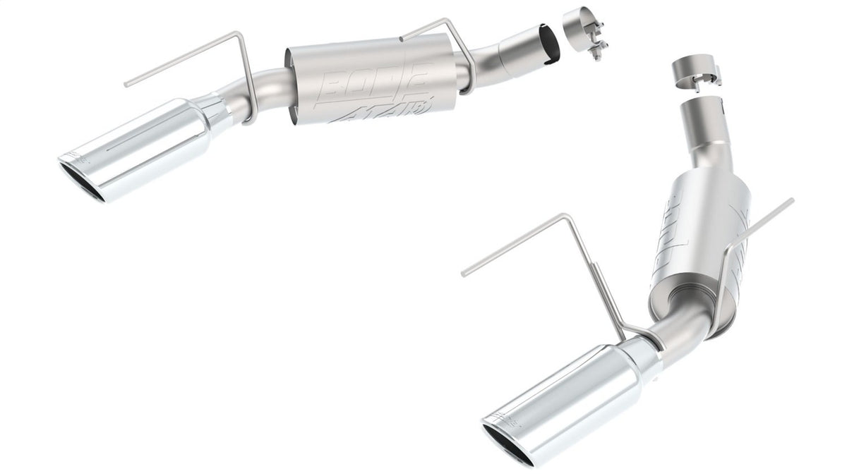 BORLA 11806 Axle-Back Performance Exhaust System for 2005-2009 Ford Mustang GT 4.6L V8 Automatic/Manual Transmission Coupe/Convertible.