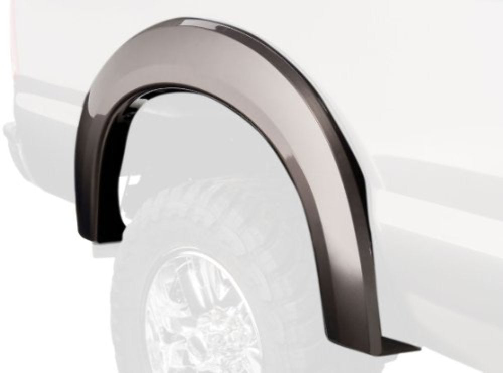 Bushwacker Extend-A-Fender Extended Rear Fender Flares | 2-Piece Set, Black, Smooth Finish | 20076-02 | Fits 1999-2007 Ford F-250/F-350 Super Duty Styleside (Excludes Dually)