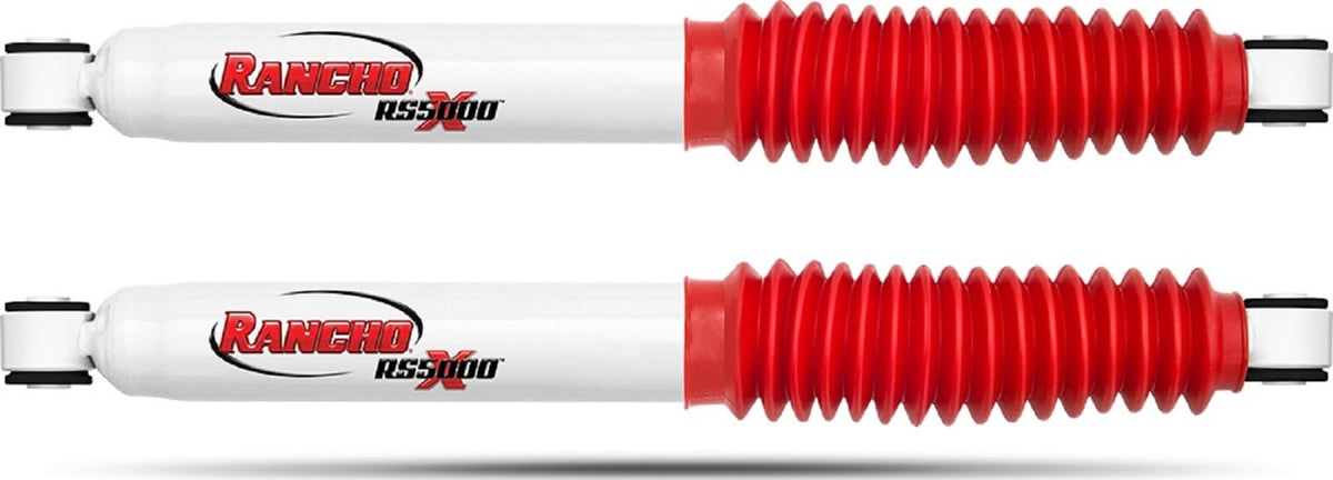 Rancho RS5000X Series Pair of Rear Suspension Shock Absorbers for 2004-2015 Nissan Titan 2WD with 0 Inch Lift | Improves Handling and Performance, Reduces Fade, Built to Last | RS55395