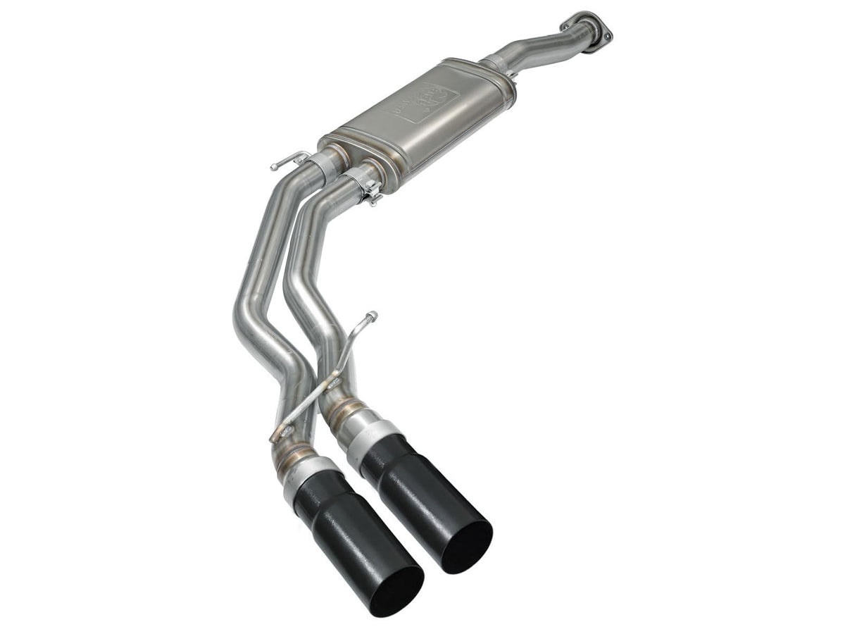 aFe Power 49-43081-B Rebel Series 3" x 2.5" Stainless Steel Cat-Back EcoBoost Performance Exhaust System