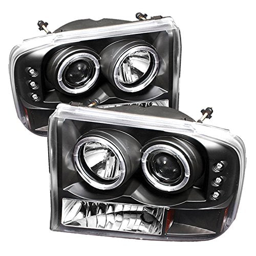 Spyder Auto 5010339 LED Halo Projector Headlights Black/Clear
