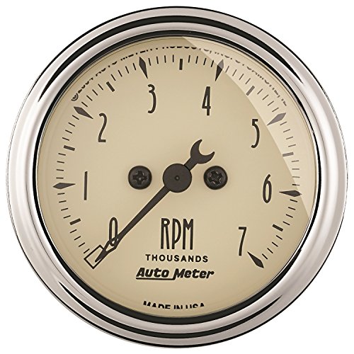 AUTO METER 1897 Antique Beige Electric Tachometer