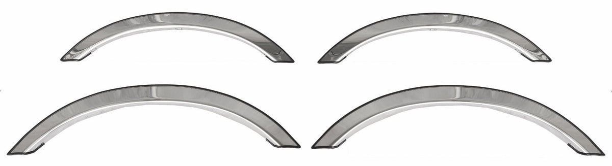 ICI FOR-088 Stainless Steel Full Fit Fender Trim for Ford Super Duty - 4 Piece