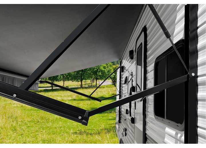 Velarium 68" White 12V Power/Idler Arm Set - Robust Extruded Arms with 12V Powered Operation, Adjustable Pitch, Durable Design Reliable Performance, Ideal RV Awnings and Outdoor Use