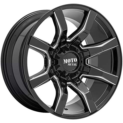 Moto Metal MO804 20X10 8X6.5 G-BLK MILL -18MM - MO80421080918N
