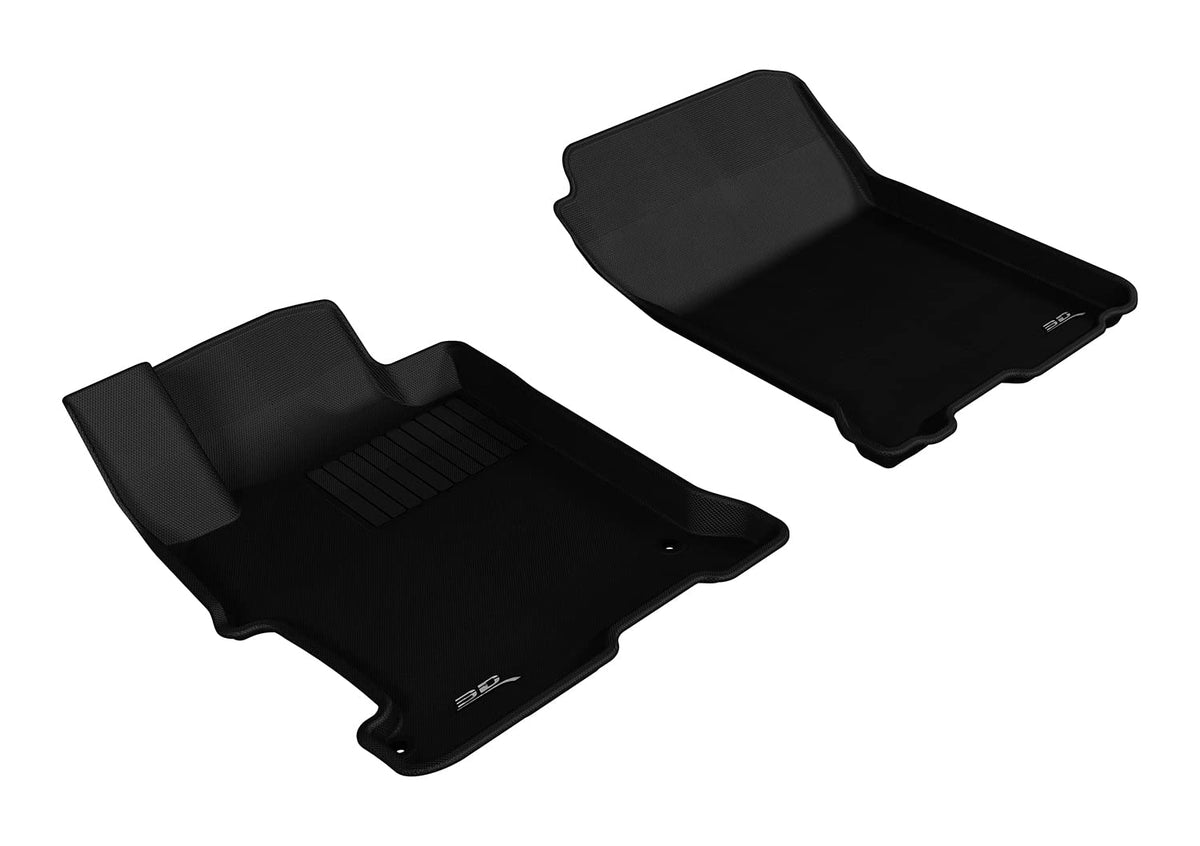 3D MAXpider Custom Fit Kagu Floor Mat (Black) Compatible with Honda Accord 2013-2017 - Front Row
