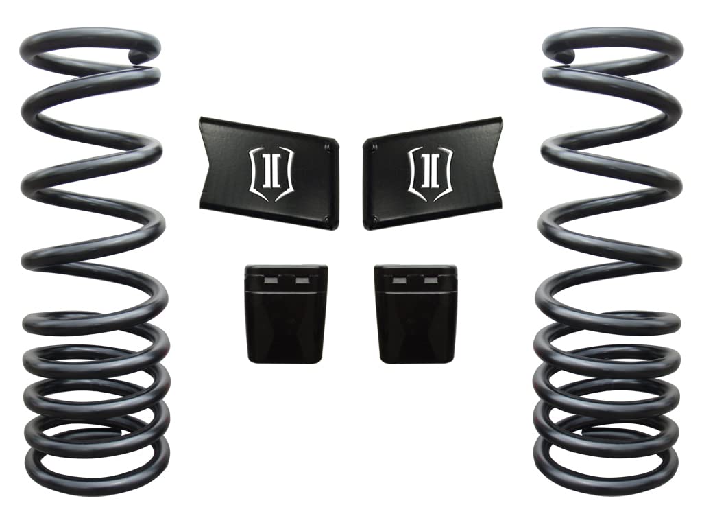 ICON 2.5" Lift, Front, Dual Rate Coil Spring Kit, Compatible with 2003-12 Ram 2500/3500 HD 4WD, 212500