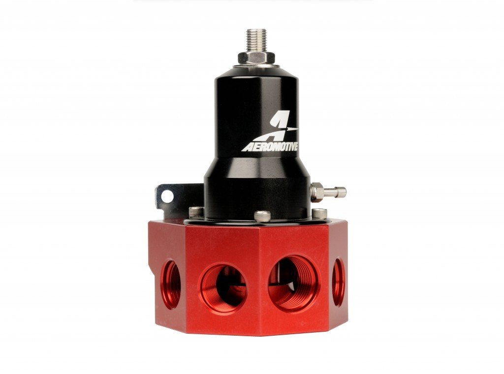 Aeromotive 13133 Regulator (- 30-120 PSI - .500 Valve - 4x AN-08 and AN-10 inlets/AN-10 Bypass)