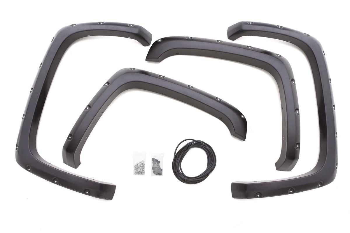 RealTruck Lund RX125T Elite Series Rivet Style Fender Flare (Textured Finish, 4pc Set)