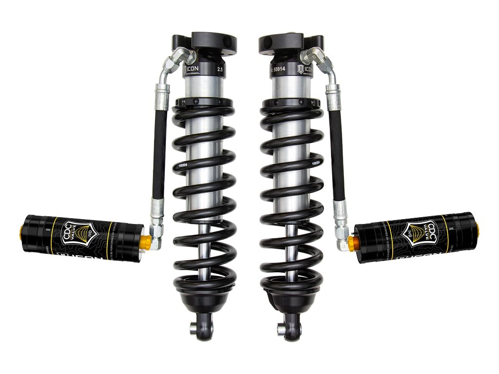 ICON 2.5 VS Extended Travel Remote Reservoir/CDCV Coilover Kit, Compatible with 1996-04 Tacoma, 58715C