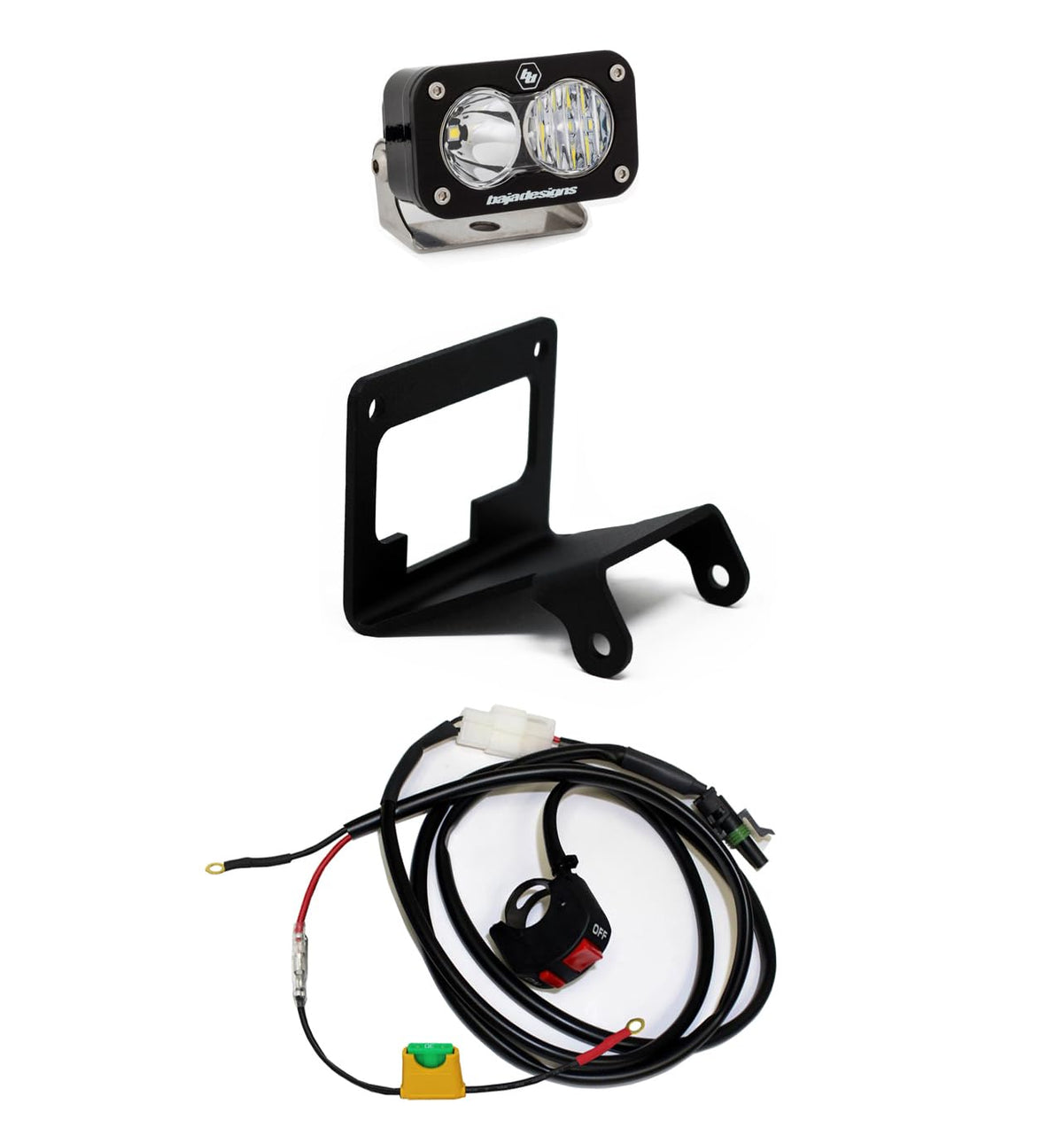 Baja Designs S2 Pro LED Headlight Kit for Grom 2014-20 Motorcycle (Driving/Combo Clear Lens)