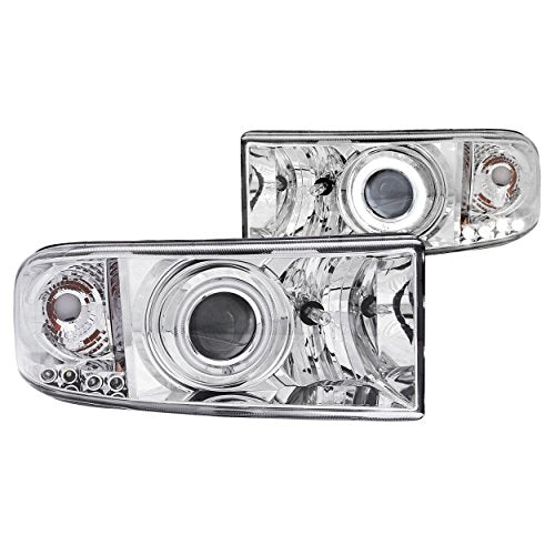 ANZO USA 111056 Projector Headlight Set w/CCFL Halo-Chrome