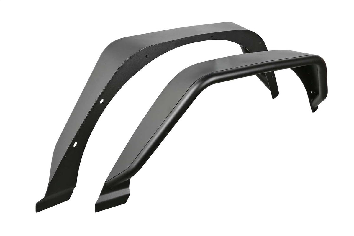 Fabtech FTS24213 Tube Fenders 4.5 in. Wide Rear Steel Texture Black Tube Fenders