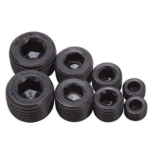 Edelbrock 8051 Pipe Plug Kit Fitting, 1Pack, Black