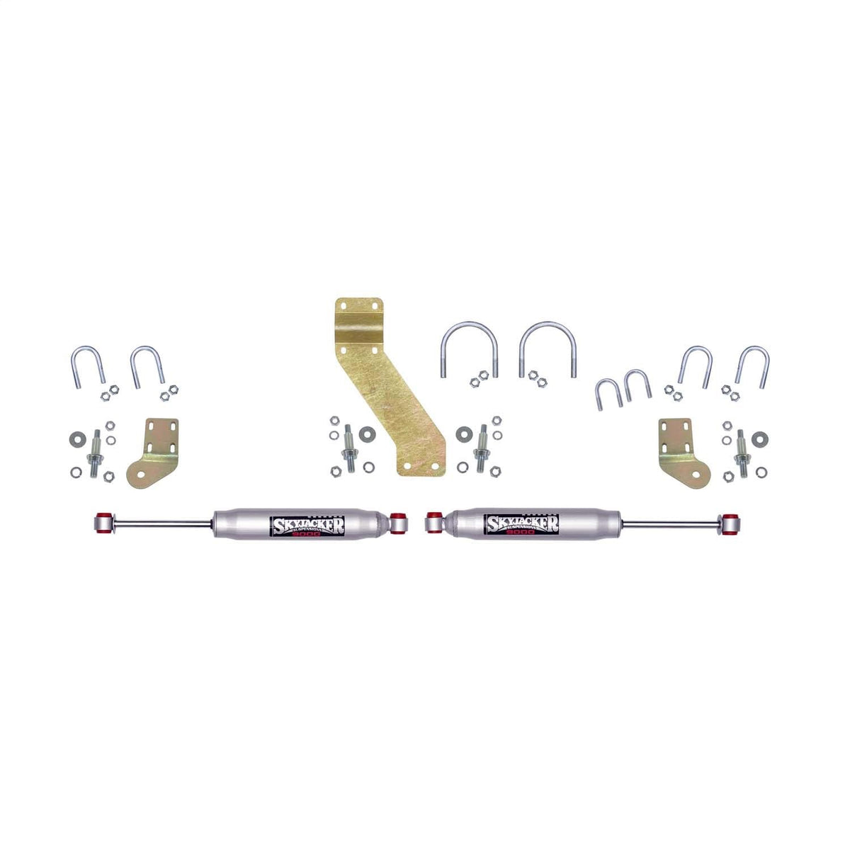 Skyjacker 66-77 Ford Bronco 4WD 9000 Dual Stabilizer Kit w/ Silver Cylinders