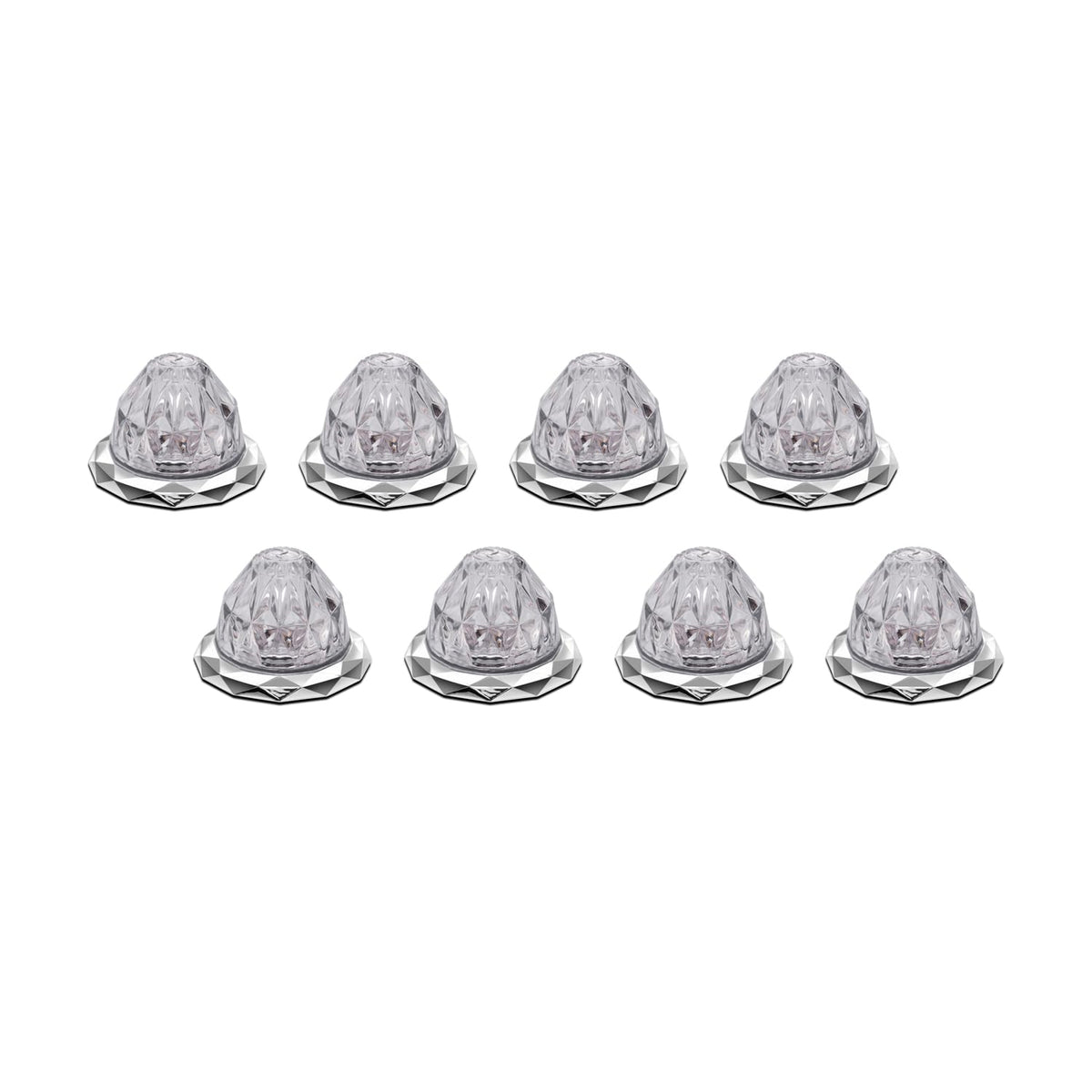 RoadWorks Jewel Mini Watermelon Light Clear Lens and Red LEDs - 8 Pack | JWL1031