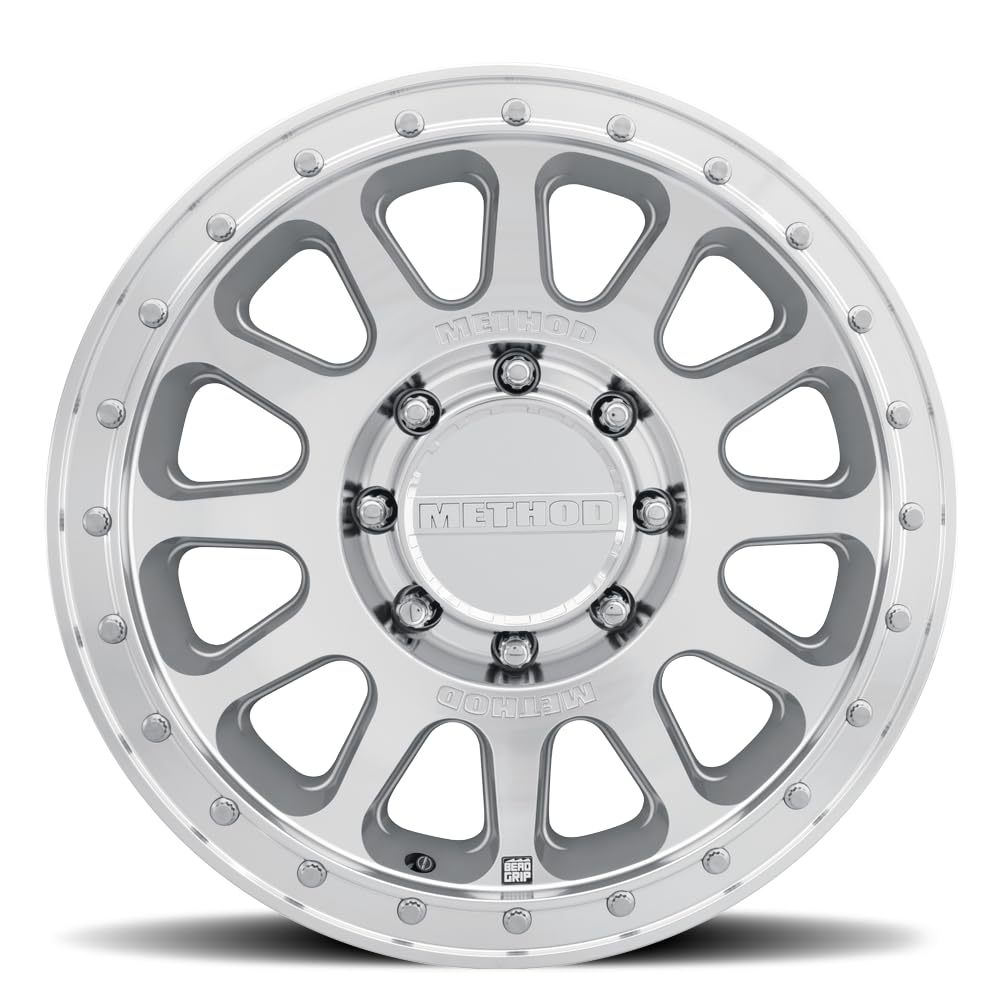 Method Race Wheels MR709 HD Bead Grip, 18x9, +12mm Offset, 8x170, 125mm Centerbore, Machined - Clear Coat