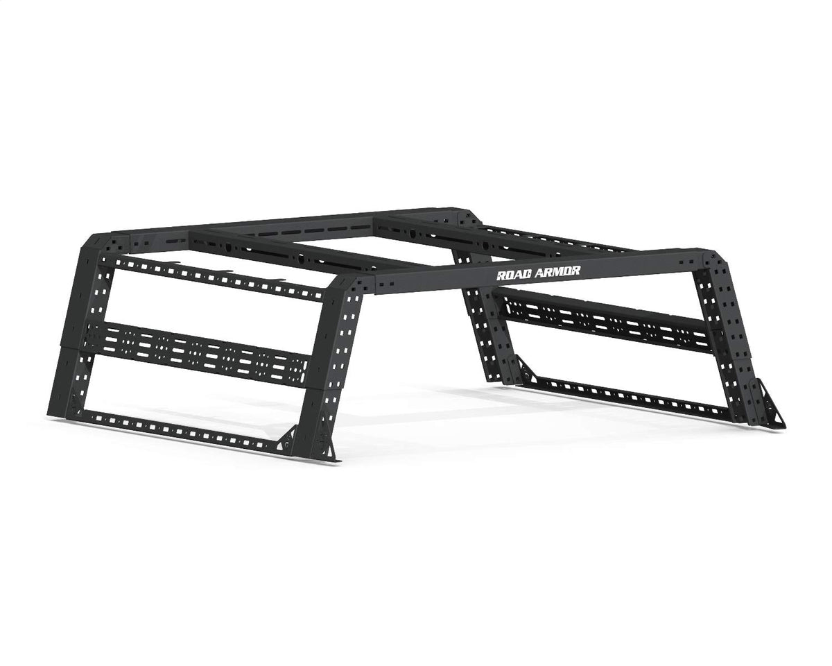 Road Armor 520BRS52B-OVLD Treck Bed Rack System; Rear Strap; Upper and Lower; Incl. Bracket Kit;