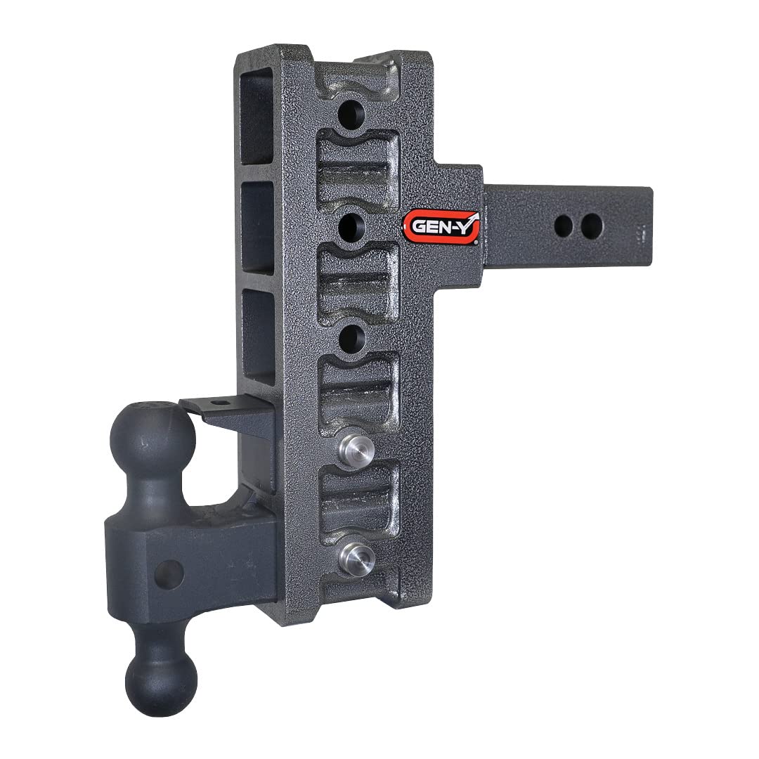 GEN-Y Hitch Offset 3" Rise/9" Drop Ball Mount 2.5" Receiver 32,000 lbs USA