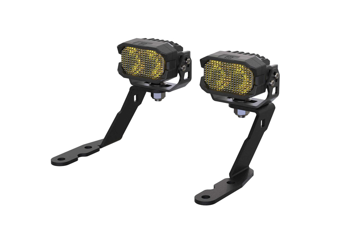 Morimoto 2Banger Ditch Light Kit: Fits GMC Sierra 07-13 (NCS Yellow SAE Wide Beam)