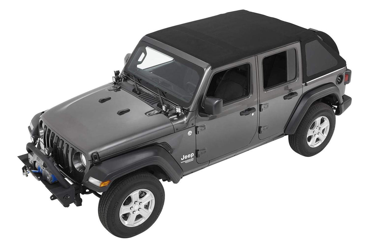 Bestop Trektop Black Twill 5686317 for Jeep Wrangler JL 4-Door 2018-2027