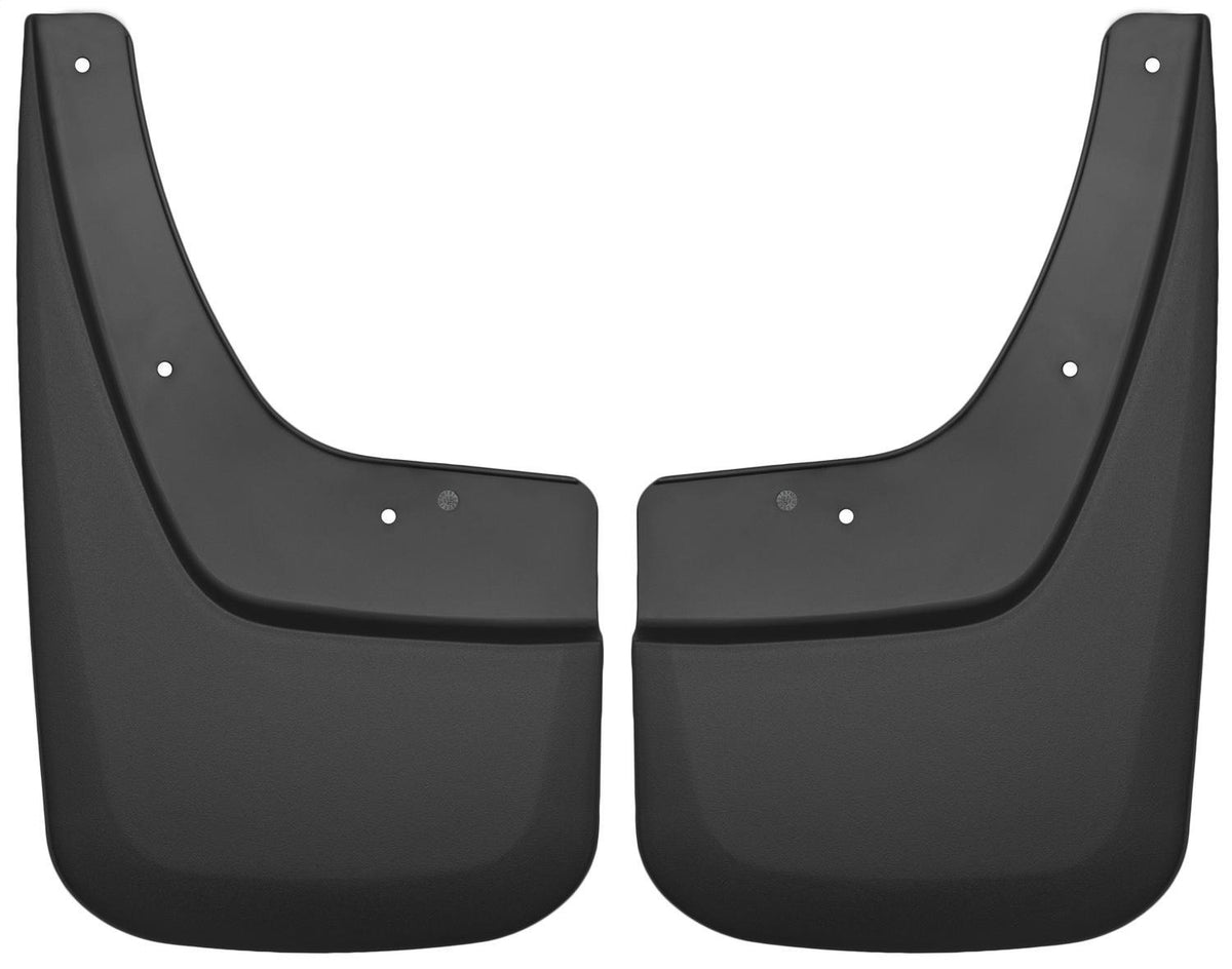 Husky Liners - Front Mud Guards | 2014-2018 GMC Sierra 1500, 2019 GMC Sierra 1500 Limited, 2015-2019 GMC Sierra 2500/3500 HD, Front Set - Black, 2 Pc | 56891