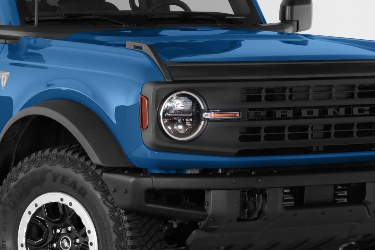 GT Styling GT2261C Headlight Covers Fits for 2021-2023 Ford Bronco - Clear - 2 Piece