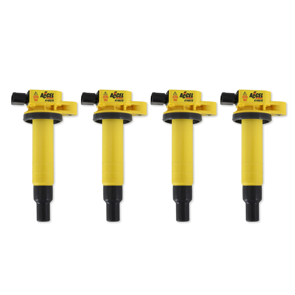 ACCEL 140078-4 SuperCoil Ignition Coil - 4-Pack