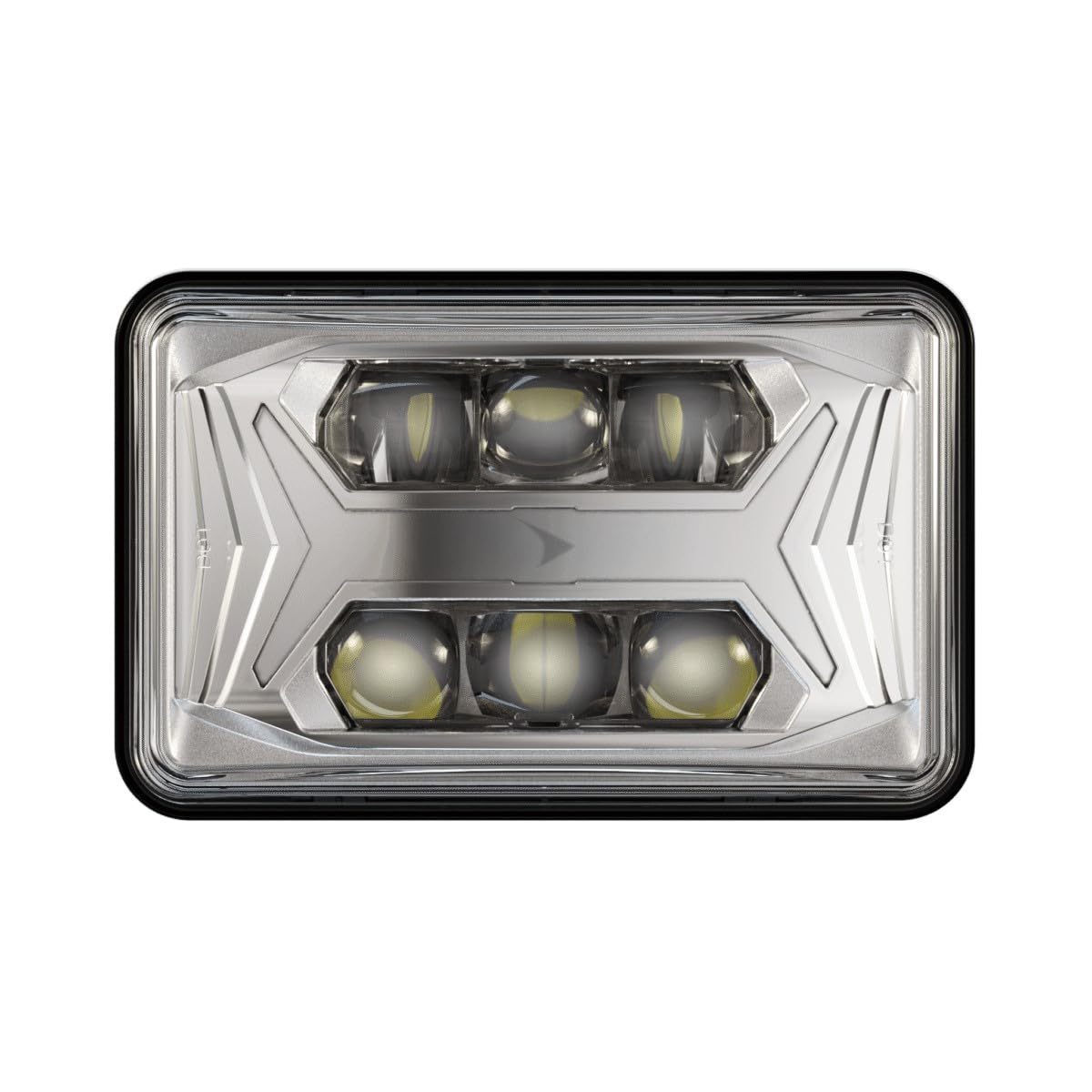 JW Speaker Model 8800 Evo X LED Headlight (Chrome, Low Beam, Unheated Lens, 4x6 Inch)