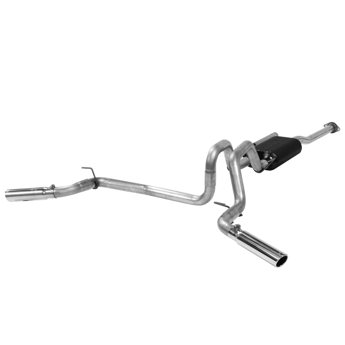 Flowmaster 817432 American Thunder Cat-Back Exhaust Kit Dual 2.5 Inch 409 Stainless Steel 3 Inch Polished 304 Stainless Steel Tip Side Exit Compatible with 2005-2012 Toyota Tacoma 4.0L