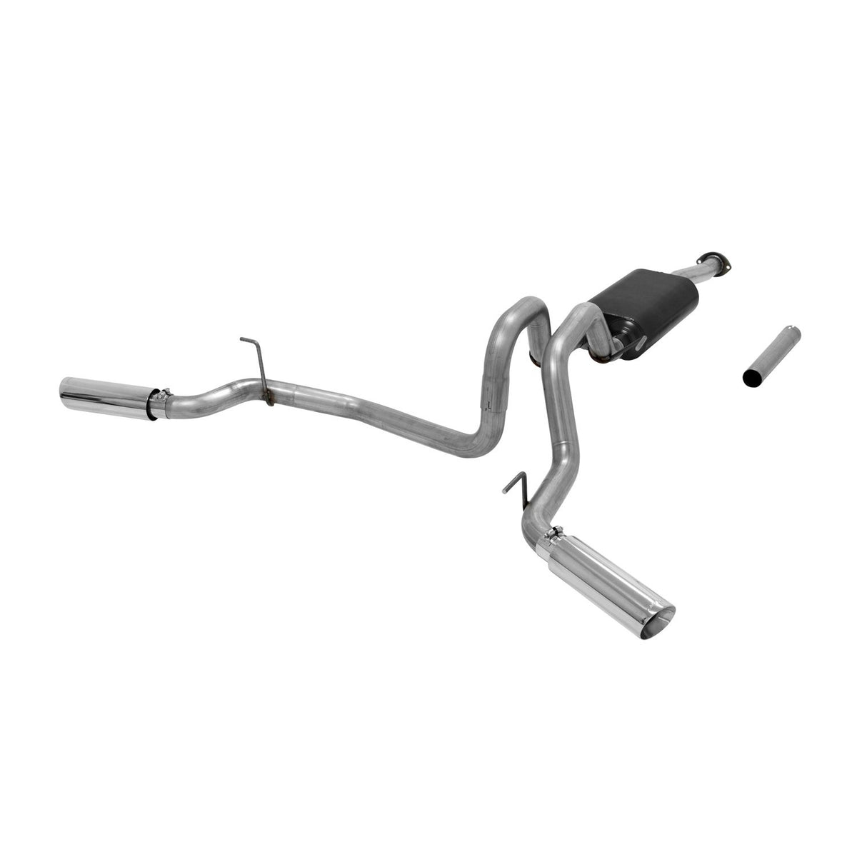 Flowmaster 817719 American Thunder Cat-Back Exhaust Kit 2.5 Inch 409 Stainless Steel Dual 3.5 Inch Polished 304 Stainless Steel Tips Compatible with 2016-2023 Toyota Tacoma 3.5L 2 & 4WD All Wheelbases