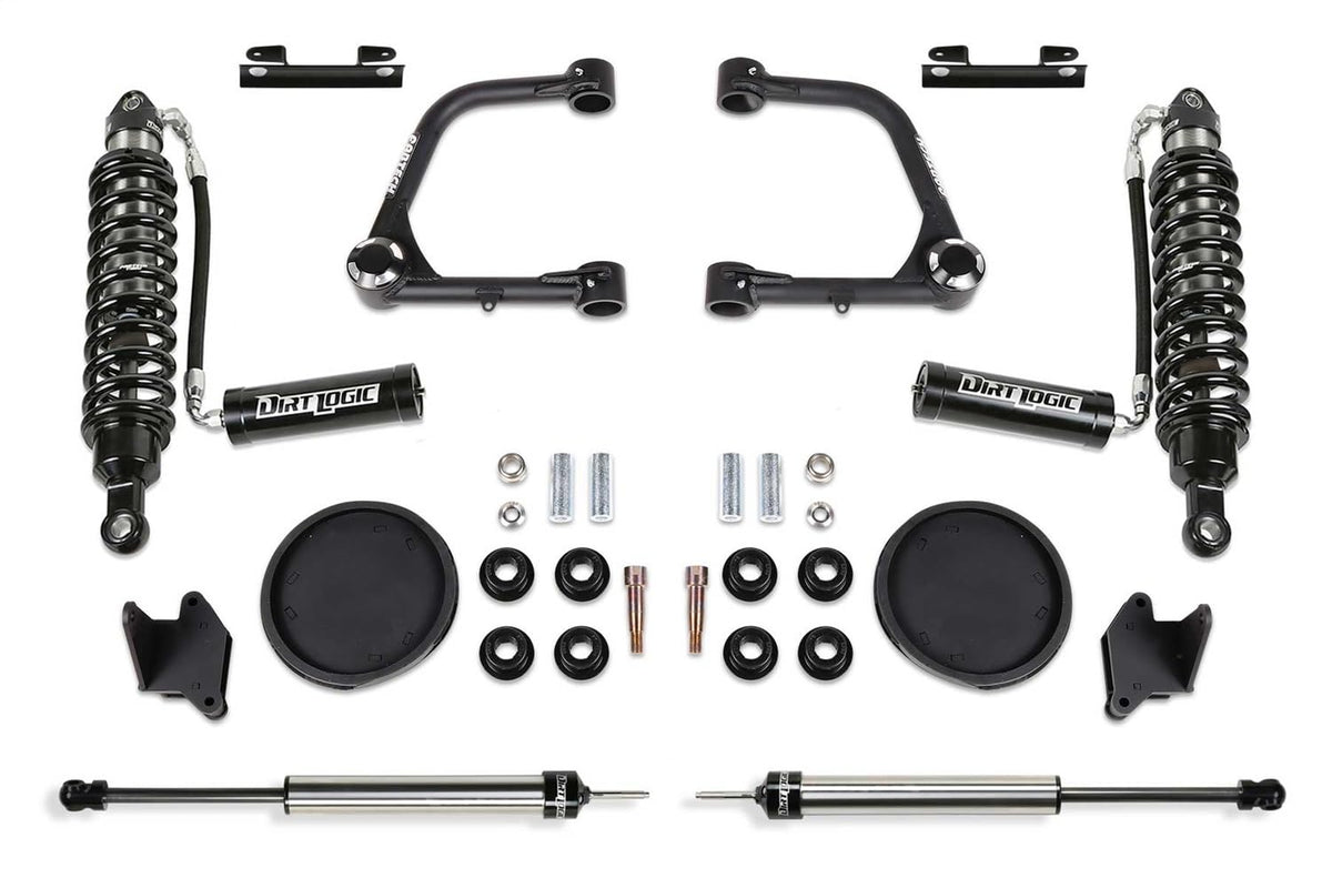 Fabtech - 2022 Toyota Tundra 4WD Factory Rear Coils 3in UCA Sys w/Fr Dirt Logic 2.5 Resi C/O Rr Coil (K7088DL)