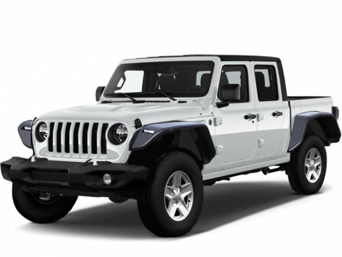 Black Horse Front Inner FENDER FLARES Liners Matte Black Compatible with 2018-2026 Jeep Wrangler|2018-2026 Jeep Gladiator-TFFJL4F