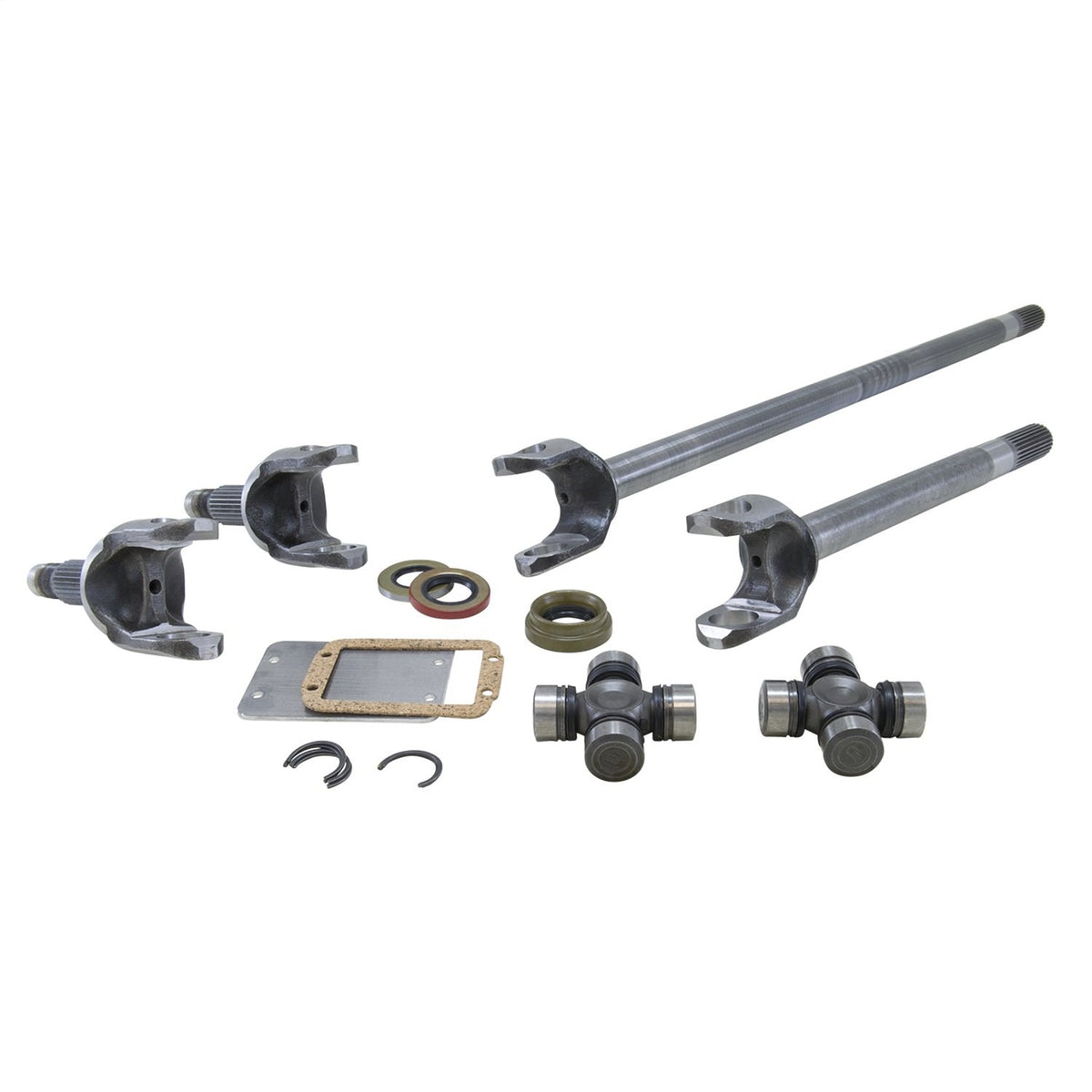 Yukon (YA W24168) 4340 Chrome-Moly Replacement Axle Kit with Spicer Joint for Jeep JK Rubicon 30-Spline Front Differential