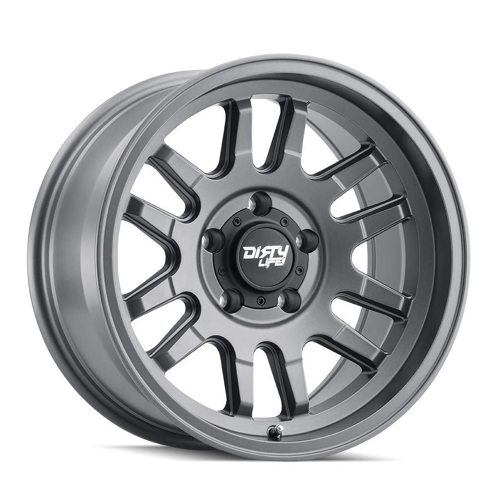 Dirty Life CANYON Satin Graphite Wheel with Alloy Steel (17 x 9. inches /5 x 71 mm, -12 mm Offset)