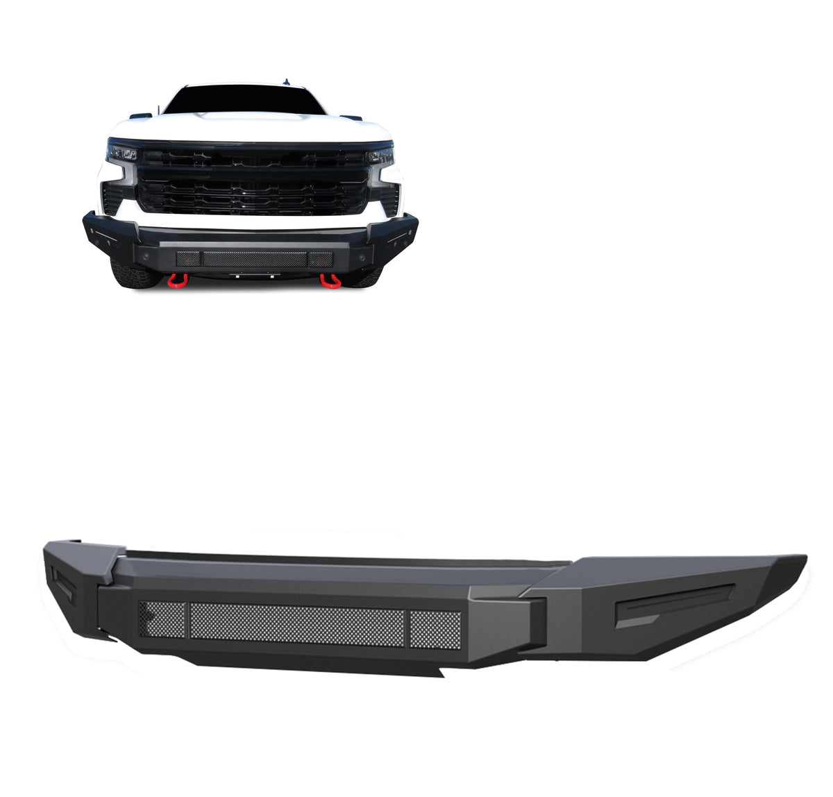 Black Horse Off Road Armour II HD Modular Front Bumper-Bumper-AFB-SI23-BU