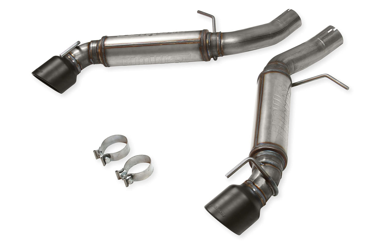 Flowmaster 717828 FlowFX Axle-Back Exhaust Kit 3 Inch 409 Stainless Steel 4.5 Black Ceramic Coated 304 Stainless Steel Tips Compatible with 2016-2024 Chevy Camaro SS 6.2L